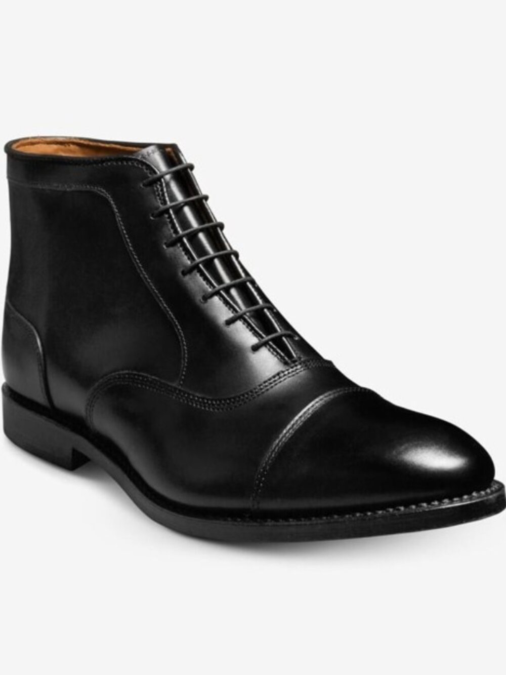 Allen Edmonds Park Avenue Cap-Toe Oxford Dress Boots Black 12.5 D #6743